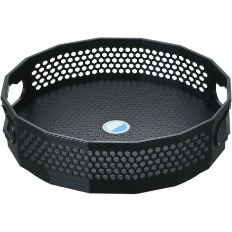 plateau tournant, Rangement épices ournant en Plastique pour épices Condiments Rangement de Cuisine, Plateau tournant placard cuisine, Plateau tournant epices (noir) (1/4)