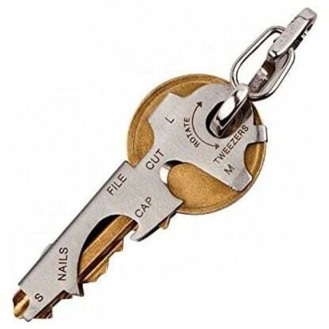 Porte Clé Multifonction 8 en 1 avec Décapsuleur, Tournevis et autres Keytool (1/4)