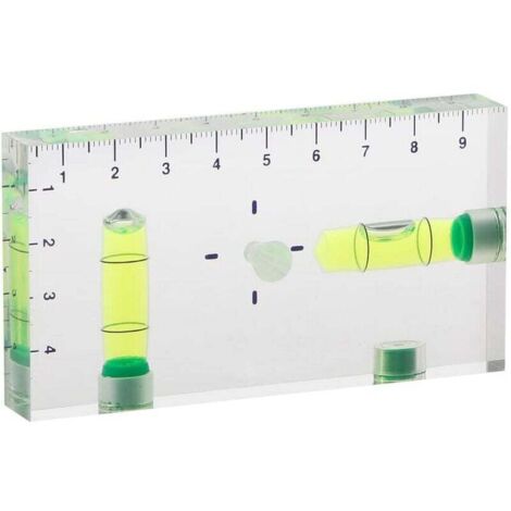 Mini niveau à bulle magnétique transparent à deux directions de haute précision (1/4)