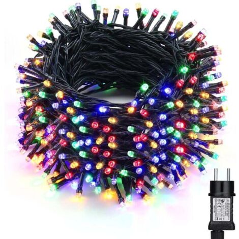 Noël Guirlande Lumineuse Extérieur Coloré, BrizLabs 30M 300 LED Sapin de Noël Lumière Électrique 8 Modes Étanche Fée Lumineuse pour Intérieur Anniversaire Chambre Jardin Fête Festival Hôtel, Fil Vert