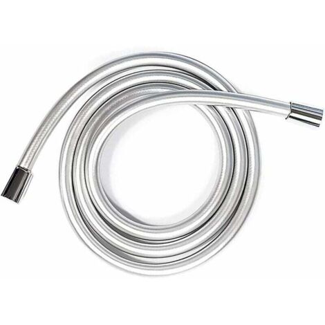 Flexible de Douche de Bain de Douche en PVC Extension de Remplacement Supplémentaire de Salle de Bain 1.5 m Tuyau Flexible Handheld Flexible de Douche (G1/2，1.5M) (1/4)