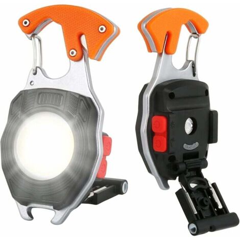 2 Pcs Mini Lampe de Poche LED,Lampe de Travail Portable 800 Lumens, Lampe de Poche à Allumage LED, 7 Modes, Rechargeable et étanche, Gadget d'éclairage pour une Utilisation sur Terrain [Classe énergét