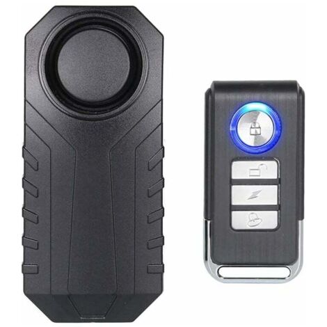 Alarme De Vélo, Alarme Antivol sans Fil pour Vélo Moto Voiture Véhicules Portes Et Fenêtres, 113db Super Fort Et étanche (Télécommande Incluse) (1/4)