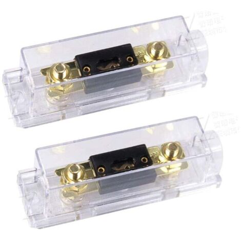 100A Porte-fusible ANL 100A ANL Fusible Lame d'or Voiture Automobile l'audio Puissance sécurité protéger plaqué pour Calibre 0 2 4