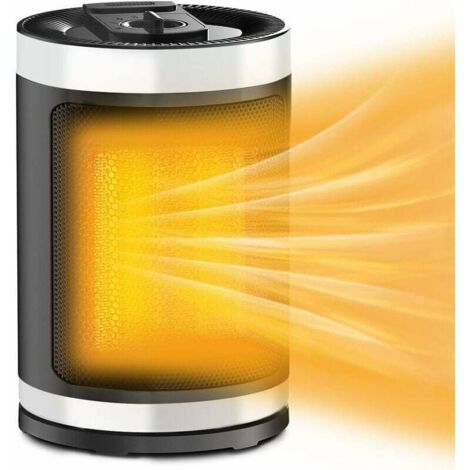 Radiateur soufflant Céramique Radiateur et Ventilateur Soufflant Instant Comfort Aqua Chauffage d’Appoint Salle de Bain Ventilation Chaud Froid 3 Vitesses 1500W Silencieux