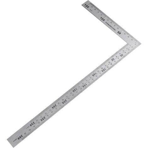 Equerre Couture,Equerre Menuisier Equerre Metal Menuisier Inoxydable Règle Carrée 150×300mm Angle droit de 90 degrés Règle en acier inoxydable pour Charpentier, Ingénieur, Artisan, Couvreur