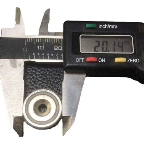 Lot De 12 Aimants En Néodyme - Force 10 Kg, Dimensions 20x7 Mm, Avec Trou Et Capsule, Neufs