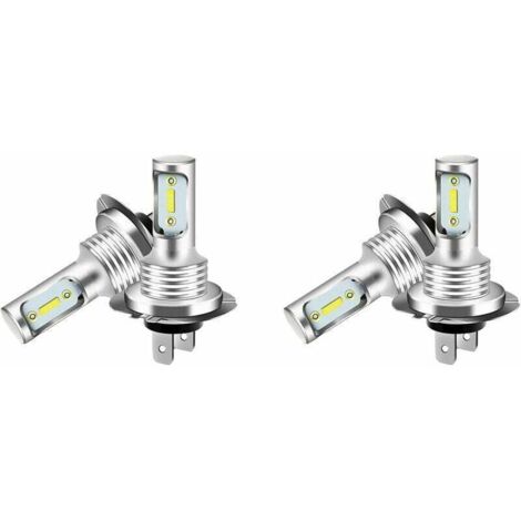 4X H7 LED 6000K Super Blanc 110W 8000LM Kit Antibrouillard Kit Ampoules Feux de Croisement--