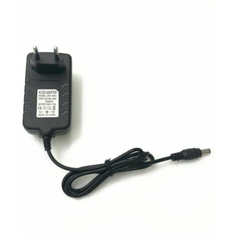Transformateur de puissance - 24W 24V 1.5A - Avec prise domestique de 220 V à DC 24 V - Noir - Adaptateur secteur SUNone Lampe à ongles LED Light Bar Plug-in Wall Constant Current Swi