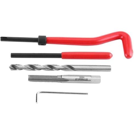 Kit 131 Pièces Réparation Filetage Métrique M5-M12 – Inserts Filetés + Tarauds + Forets Pour Moteurs & Bougies