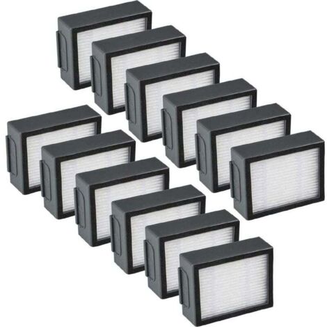 12-Pack Remplacement Filtres - iRobot Roomba i & e i7 e5 e6 + J7 Pièces de Rechange pour Aspirateur Accessoires (1/4)