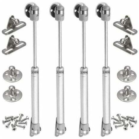 4PCS vérins à gaz 150N verin meuble hydraulique ressort amortisseurs à gaz d'origine porte armoire de cuisine Bras pneumatique pour levage de porte armoire (1/4)
