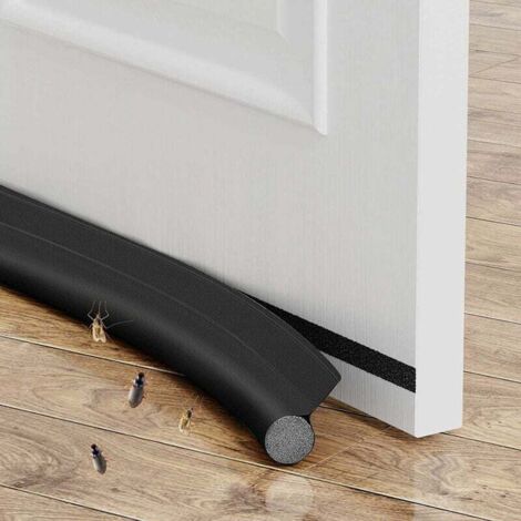 Bas de porte, Fond Joint De Porte, Isolant Phonique Thermique Bande D'étanchéité, Résistant à la Poussière, au Vent et aux Insectes Bas de porte