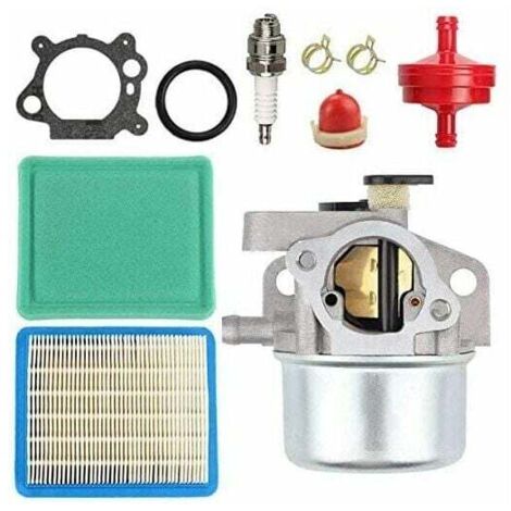 Carburateur 799871 799866 - Pour moteurs Briggs & Stratton 790845, 796707, 794304 - Compatible avec les séries de moteurs 675, 675ex, 725ex - Inclus un filtre à air, un joint et une bougie d'allu (1/4)