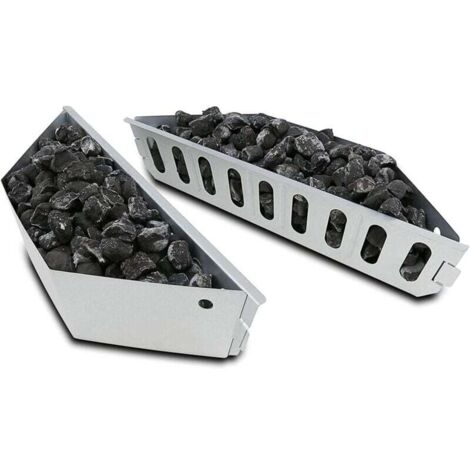 Paniers à Charbon pour Weber 7403 Barbecues à Charbon de 47,6 et 67 cm, Panier Charbon pour Chaleur Directe et Indirecte, 2 Pack