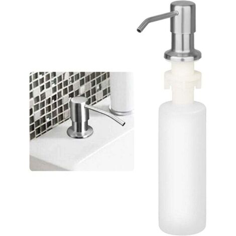 Ensemble distributeur de savon à main et vaisselle avec plateau, double distributeur de savon