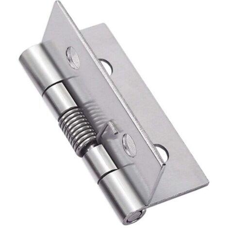4 pièces charnières à ressort à ouverture fermeture automatique, charnières de porte à ressort en acier inoxydable 304, charnières à fermeture automatique pour portes invisibles (1/4)