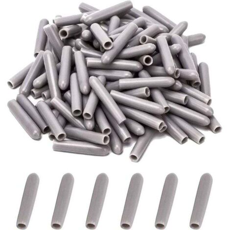 Capuchons pour Lave-Vaisselle [100 Pièces], Couvercle De Panier De Lave-Vaisselle, Capuchon du Lave-Vaisselle pour Protéger Les Broches pour Panier à Vaisselle, Antirouille(Gris)