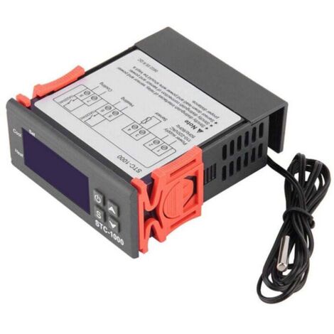 STC-1000 Régulateur de température numérique Chauffage Refroidissement Centigrade Thermostat avec capteur, modèle : 1110/220 V