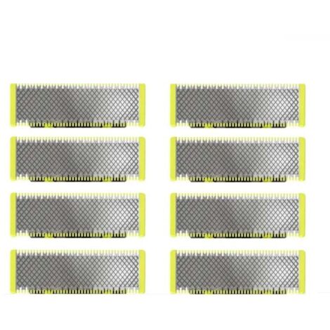 Applicable à OneBlade - Lames de rechange, pour rasoir/tondeuse électrique OneBlade, acier inoxydable robuste, taille, stylisation et rasage, lot de 8