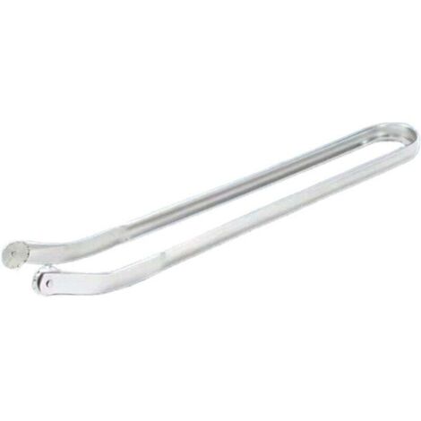 Pince Barbecue Roulette,BBQ Sausage Turning Tongs，Pince Saucisse Barbecue Roulette,Pince BBQ A Roulette INOX,Pince Barbecue avec Roulette,39.5cm Pinces à Saucisses (1PCS)