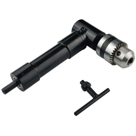 Mandrin de Forage à Angle Droit, Mandrin à Angle Droit 90° Auto-Serrant, Arbre de 1-10 mm électrique, Outil Dextension de Forage, pour Espace de Travail Dans les Coins Serrés (1/3)