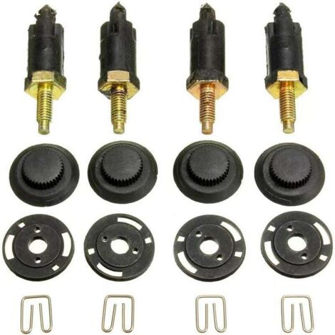 4 Set Kit de Fixations Couvre Moteur 2.0 HDI Compatible avec Citroën Berlingo C4 C5 Xantia Xsara et Peugeot 206 306 307 406 607 806 Expert OEM 0137F6 13711 Clips + Boulons