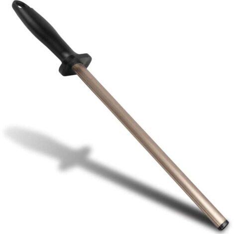 Fusil à aiguiser diamant aiguiseur à couteaux professionnel un revêtement diamanté barre d'affûtage qui n'abîme la maison longueur d'environ 20cm