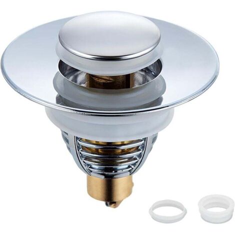 Bonde de Lavabo Pop-Up, Bonde Lavabo Universel 3,2 cm à 4,2 cm, Flitre de Vidange Anti-Bloqué,Bouchon Baignoire pour Lavabo Cuisine (1/4)