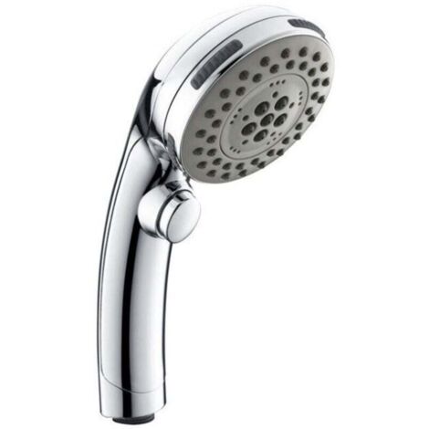 Pommeau de douche avec bouton d'arrêt Douchette à main 5 types de pommeaux de douche au choix Pommeau de douche anti-calcaire à picots universel (1/4)