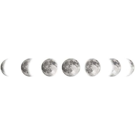 Un lot de Stickers Muraux lune Autocollant Mural Décoration Murale pour Salon Chambre Bureau (1/4)