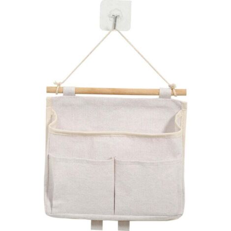 1 Pièces Sac de Rangement Suspendu, Sac De Rangement Mural, Rangement Suspendu, 3 Compartiments avec , Sac de Rangement Suspendu Mural pour Chambre à Coucher,Bureau,Cuisine