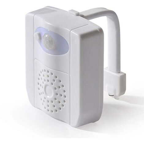 Lampe Toilette Veilleuse –Lampe Toilette LED Détecteur avec Désinfection UV, Lumières de Toilette de Capteur Activé avec Aromathérapie & 16 Couleurs, pour WC/Salle