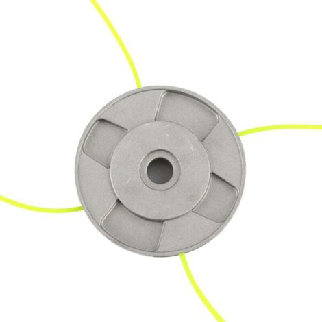 aluminium Tête de débroussailleuse Aluminium fils Tête Coupe-bordure 4 lignes Universel Tete Debroussailleuse pour Jardin,Pelouse,Patio (1/4)