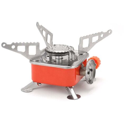 Réchaud à gaz pliable,Poêles à allumage électronique d'extérieur Accessoire de cuisine portable touristique Poêle à gaz pliable Puissance de feu réglable Camping Randonnée Four GasCooker,Poêles