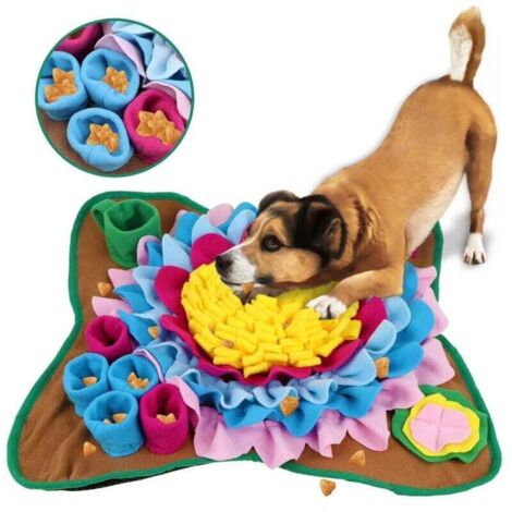 Tapis de Chien Snuffle Mat, Snuffle Mat pour chiens, Tapis de Fouille Chien, Tapis éducateurs pour Chiens Tapis de Fouille Alimentation Lente Jouet Tapis Reniflant de Chien Couverture Pli