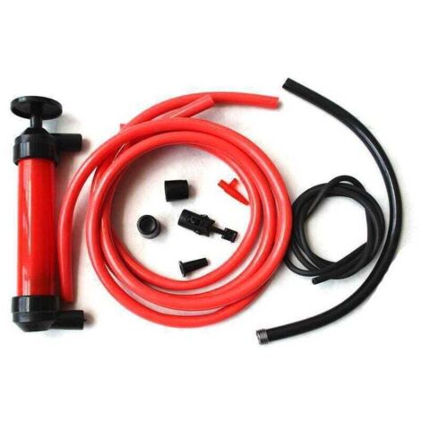 Silverline 104616 Pompe Manuelle Vidange Huile Et Eau 4 Litres - Tuyaux Inclus