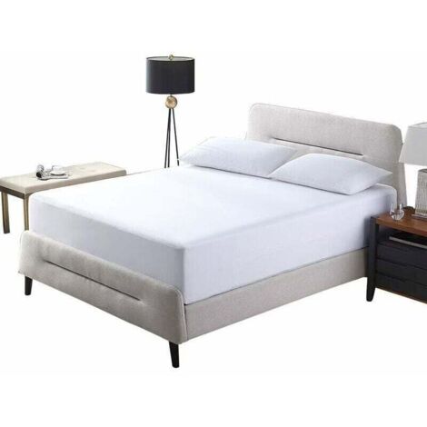 Housse de matelas imperméable 80 x 200 x 30 cm, housse de matelas Premium, housse de matelas anti - poussière blanc