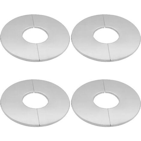 4 Pcs Rosace Robinet Mitigeur Douche, Rosace De Robinet Rosace De Douche Cache Tuyau En Acier Inoxydable Cache Tuyau Radiateur, Pour Robinets, Tuyaux, Tuyaux De Radiateur (51mm)