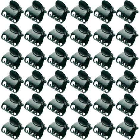 Lot de 100 Pinces À Orchidées en Plastique Vert pour Plantes Et Fleurs De Jardin (1/4)
