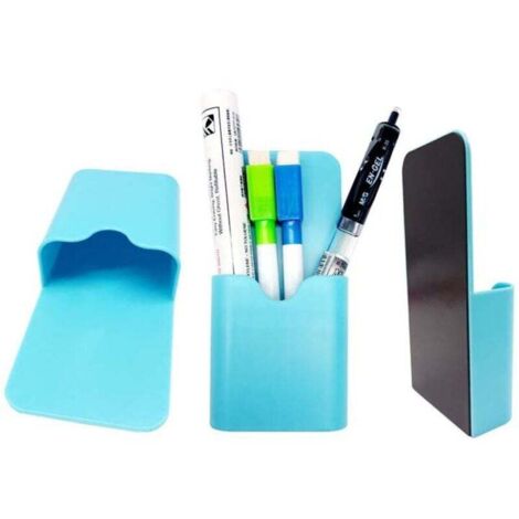 Porte-marqueur magnétique Porte-stylo pour tableau blanc ou aimant de réfrigérateur Organisateur de rangement pour tasse à crayons pour salle de classe, bureau, maison, casier et armoires Organ (1/2)