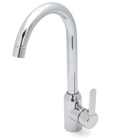 Robinet Lavabo Salle de Bain Bec Pivotant à 360° Mitigeur Lavabo Salle de Bain Mitigeur Evier en (1/4)