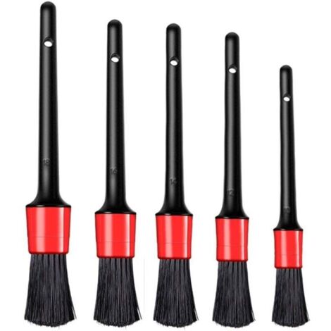 Brosse Jantes Voiture, Brosse de Nettoyage en Microfibre avec Pinceau de Détail, Brosse a Jante, Pas de Rayures Brosse Jantes, Nettoyage en Douceur Jusque pour Le Nettoyage des (1/3)