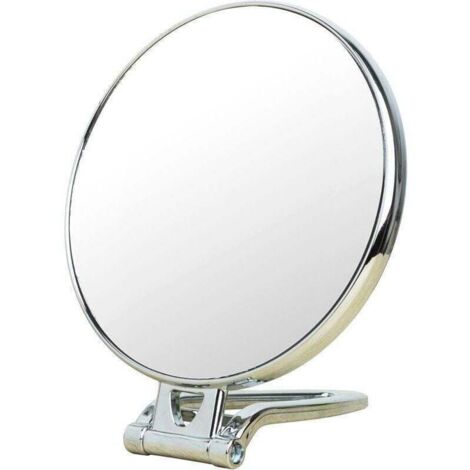Miroir grossissant 208.5x 15.5 cm, Miroir Double Face, grossissement 3X/1x, Miroir de Maquillage Pliable avec Support pour Application de Maquillage (1/4)