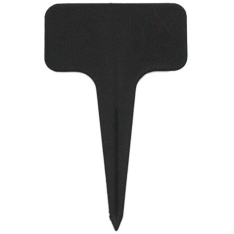 100 pièces Etiquette Jardin Exterieur Marqueurs en Plastique de Plantes Type T Plastique Etiquette Potager quetage Réutilisable et Accessoires pour Plantes(Noir） (1/4)