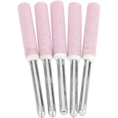 Lot de 5 Limes d'affûtage pour Polissage de Tronçonneuse,Tête de Polissage de Meulage de 4,8 mm