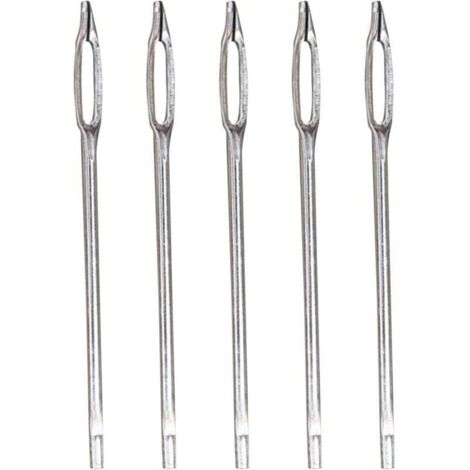 Kit de réparation de bouchon de pneu, kit de bouchon de pneu de voiture,Paquet de 5 aiguilles à œil fendu de remplacement Outil de réparation de pneus, Kit de réparation de pneus robuste, poin (1/4)