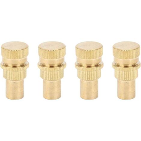 Dégonfleur Automatique de Pneu, 4 Pièces Laiton Outil de Noyau de Valve de Pneu Accessoire de Pneu de Roue Automatique pour Pneus, Voiture, Camion, Moto, et VTT