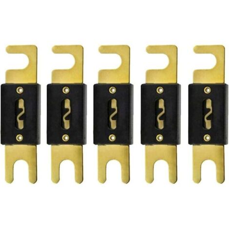 5 X 150A Fusible ANL Voiture Automobile l'audio Puissance sécurité protéger Tube de Verre plaqué Or Protection