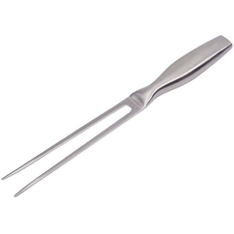 Fourchette à Viande, Acier Inoxydable, Fourchette à Découper Professional, Poignée Antidérapante, Argent, 27 cm (1/4)
